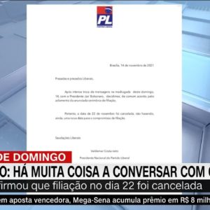 Ato de filiação de Bolsonaro ao PL no dia 22 é cancelado | CNN Domingo
