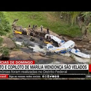 Piloto e copiloto de Marília Mendonça são velados | CNN Domingo