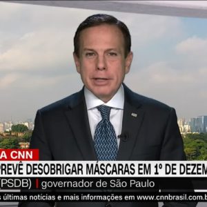 Doria: São Paulo deve flexibilizar uso de máscaras até 1º de dezembro | CNN 360