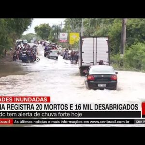 Chuvas na Bahia deixam 20 mortos e mais de 31 mil desabrigados