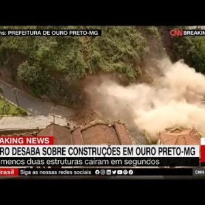 Deslizamento em morro no centro histórico de Ouro Preto destrói casarões em MG | NOVO DIA