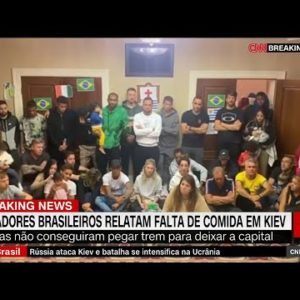 Jogadores brasileiros relatam falta de comida na capital ucraniana | CNN SÁBADO