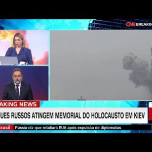 Ataques russos atingem memorial do Holocausto em Kiev | CNN 360°