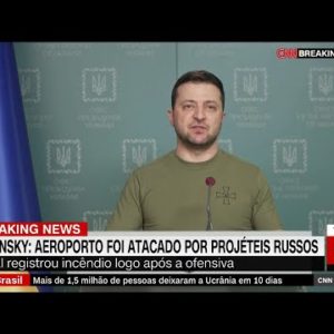 Zelensky diz que ataque russo destruiu aeroporto no oeste da Ucrânia | CNN DOMINGO