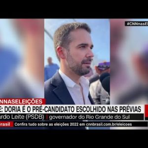 Leite: Doria é o pré-candidato escolhido nas prévias do PSDB | LIVE CNN