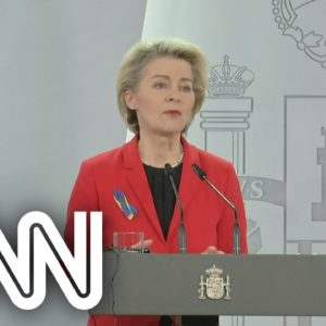 Líder da Comissão Europeia fala sobre guerra na Ucrânia | CNN SÁBADO