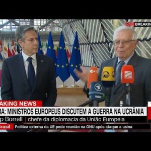 Ministros da UE e dos EUA responsabilizam Putin por guerra | LIVE CNN