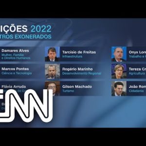 Bolsonaro oficializa a saída de dez ministros | JORNAL DA CNN