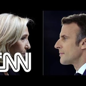 Macron e Le Pen disputam os votos dos indecisos no segundo turno | EXPRESSO CNN