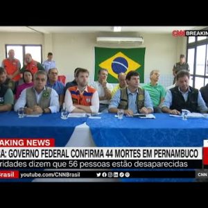 Chuvas deixam 44 mortos e 56 desaparecidos em Pernambuco | CNN DOMINGO