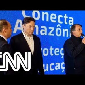 Bolsonaro e ministros tratam de conexão na Amazônia com Elon Musk | VISÃO CNN
