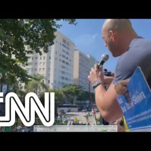 Em ato no Rio de Janeiro, deputado Daniel Silveira diz estar armado | CNN DOMINGO