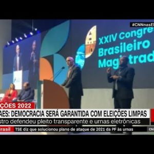Eleições serão “limpas, transparentes” e “com urnas eletrônicas”, diz Moraes | CNN SÁBADO