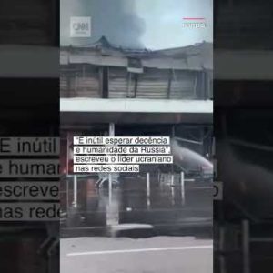 #Shorts - Ataque com míssil em shopping center na Ucrânia deixa mortos e feridos