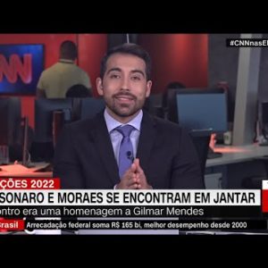 Bolsonaro e Moraes se encontram em jantar | LIVE CNN