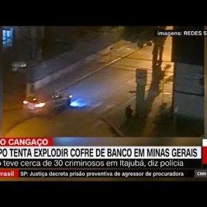 Grupo tenta explodir cofre de banco em Minas Gerais | NOVO DIA
