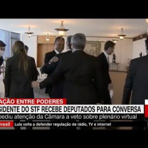 Presidente do STF recebe deputados para conversa | CNN 360°
