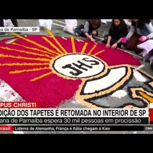 Tradição dos tapetes de Corpus Christi é retomada no interior de São Paulo | NOVO DIA