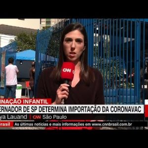 Governador de SP determina importação da Coronavac | LIVE CNN