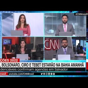 Lula, Bolsonaro, Ciro e Tebet estarão na Bahia no sábado (2) | CNN 360°