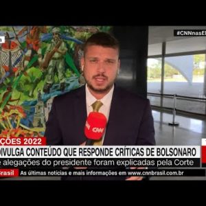 TSE divulga conteúdo que responde críticas de Bolsonaro | LIVE CNN
