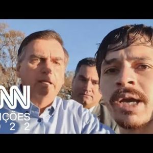 Bolsonaro tenta tomar celular de youtuber após ser provocado | CNN 360º