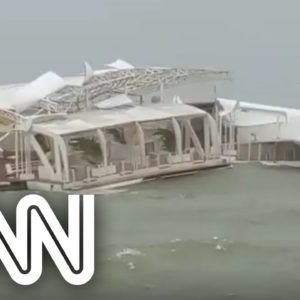 Ciclone em SC deixa a primeira balada flutuante do Brasil destruída | CNN BRASIL